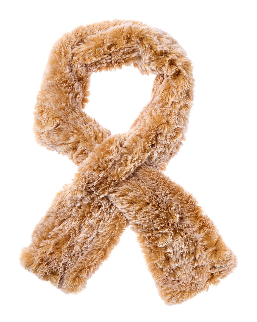 Surell Accessories Knit Scarf In Brown