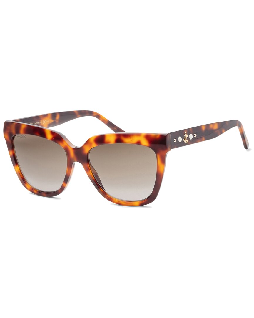 Shop Jimmy Choo Women's Juliekas 55mm Sunglasses In Brown