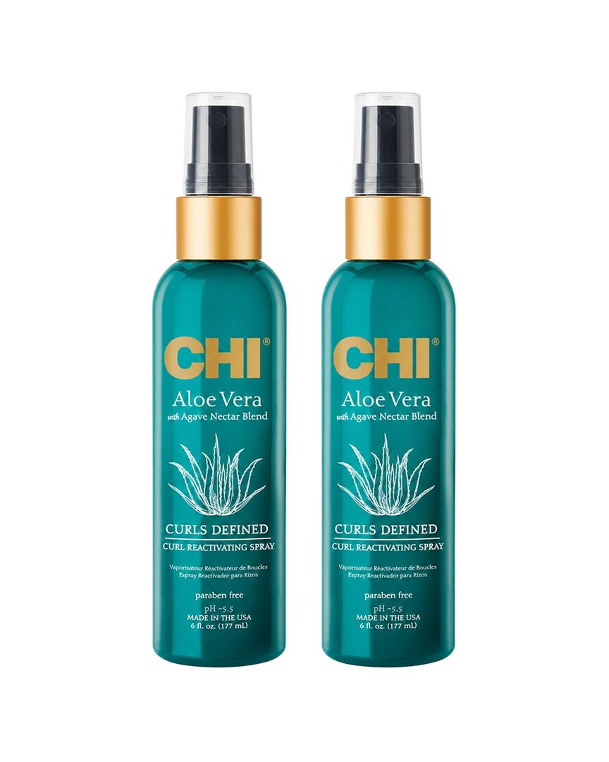 Chi Aloe Vera Curl Reactivating Spray - Pack Of 2