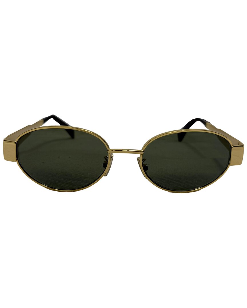 Celine Triomphe Sunglasses In Gold Metal (authentic Pre-loved)