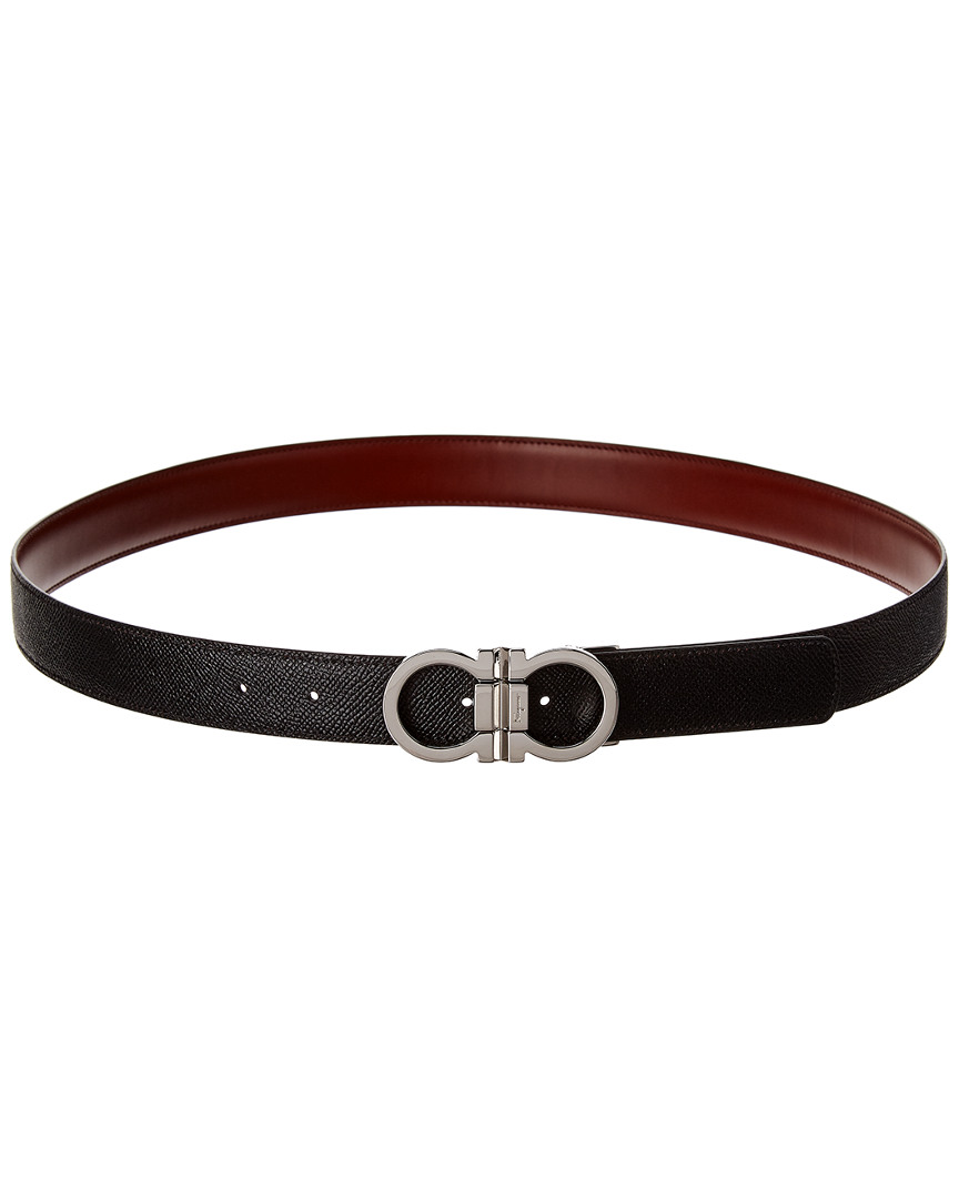 salvatore ferragamo reversible & adjustable leather belt