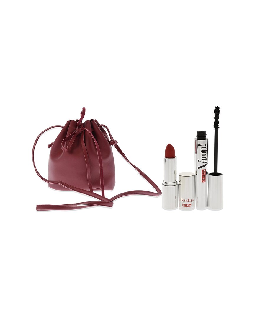 Pupa Milano Women's Vamp Mascara And Petalips 3pc Set