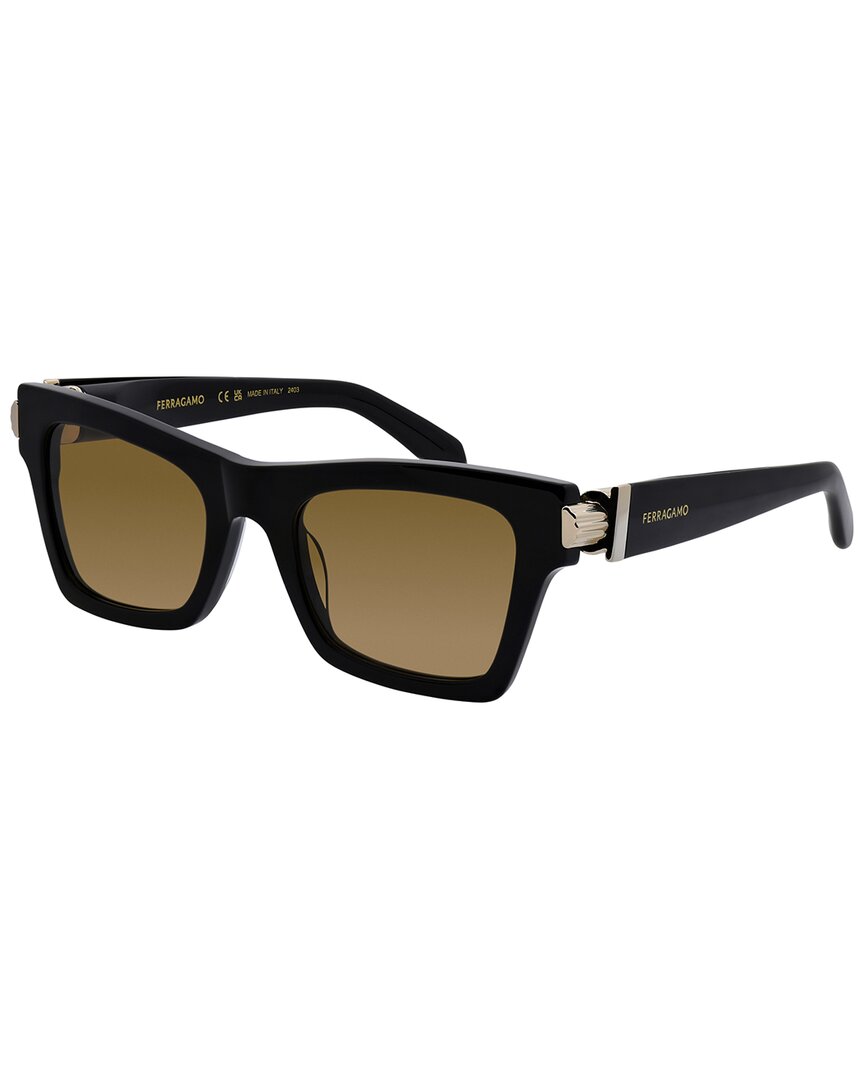Ferragamo Brown Cat Eye Ladies Sunglasses Sf2013s 011 52 In Brown