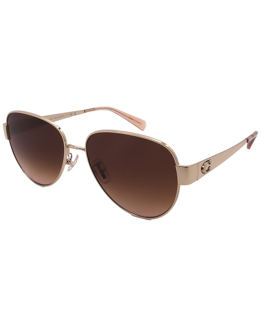 Coach Women's Hc7186 57mm Sunglasses In Brown