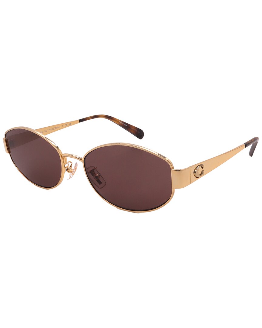 Coach Women's Hc7192d 57mm Sunglasses In Brown