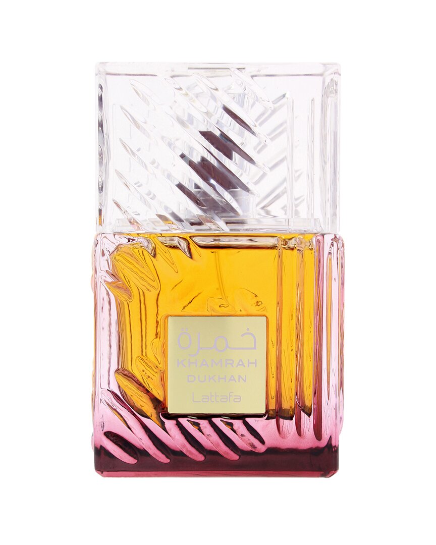 Lattafa Perfumes Unisex 3.4oz Khamrah Dukhan Edp In Transparent