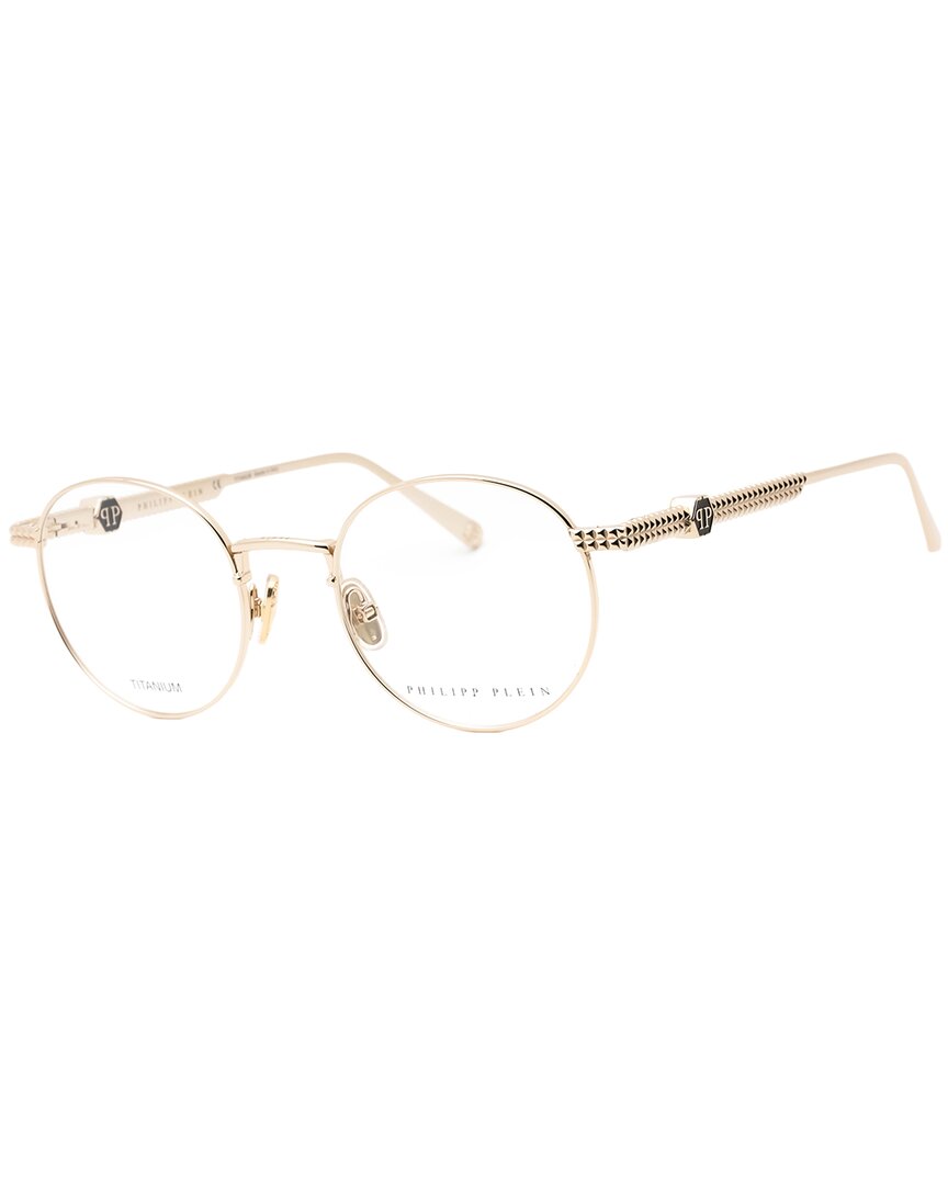 Philipp Plein Men's Vpp061m 50mm Optical Frames In Pink