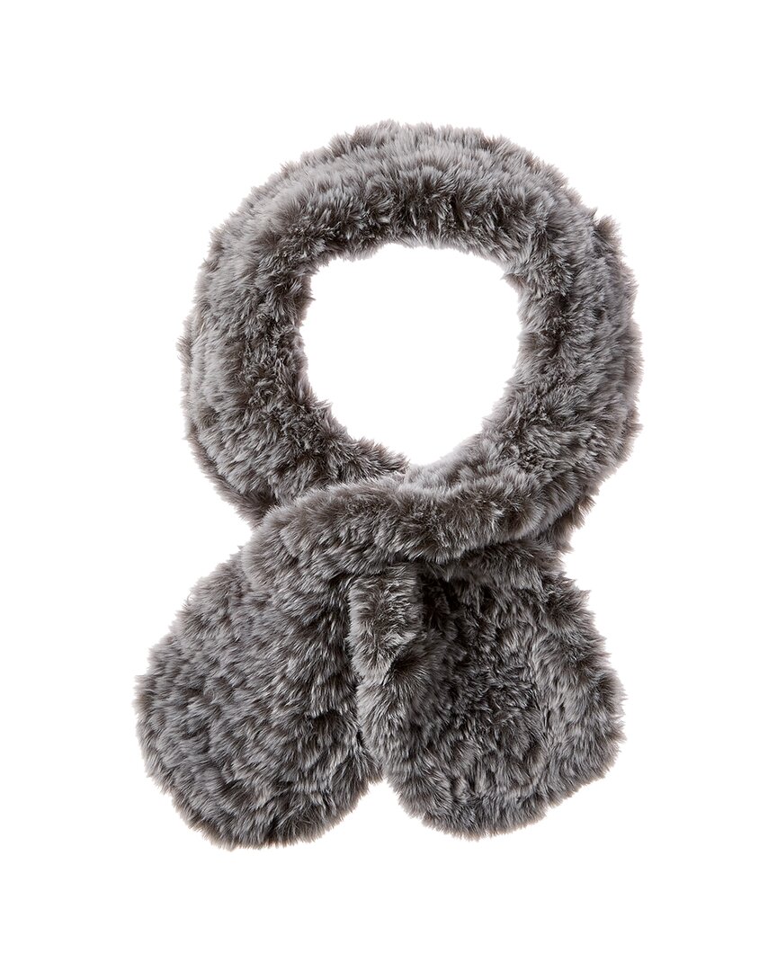 Shop Surell Accessories Ruffle Scarf In Grey
