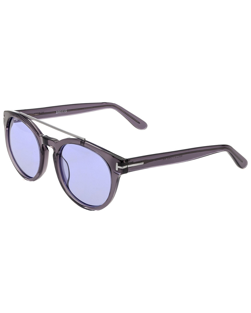 Bertha Ava Acetate Sunglasses In Grey / Spring