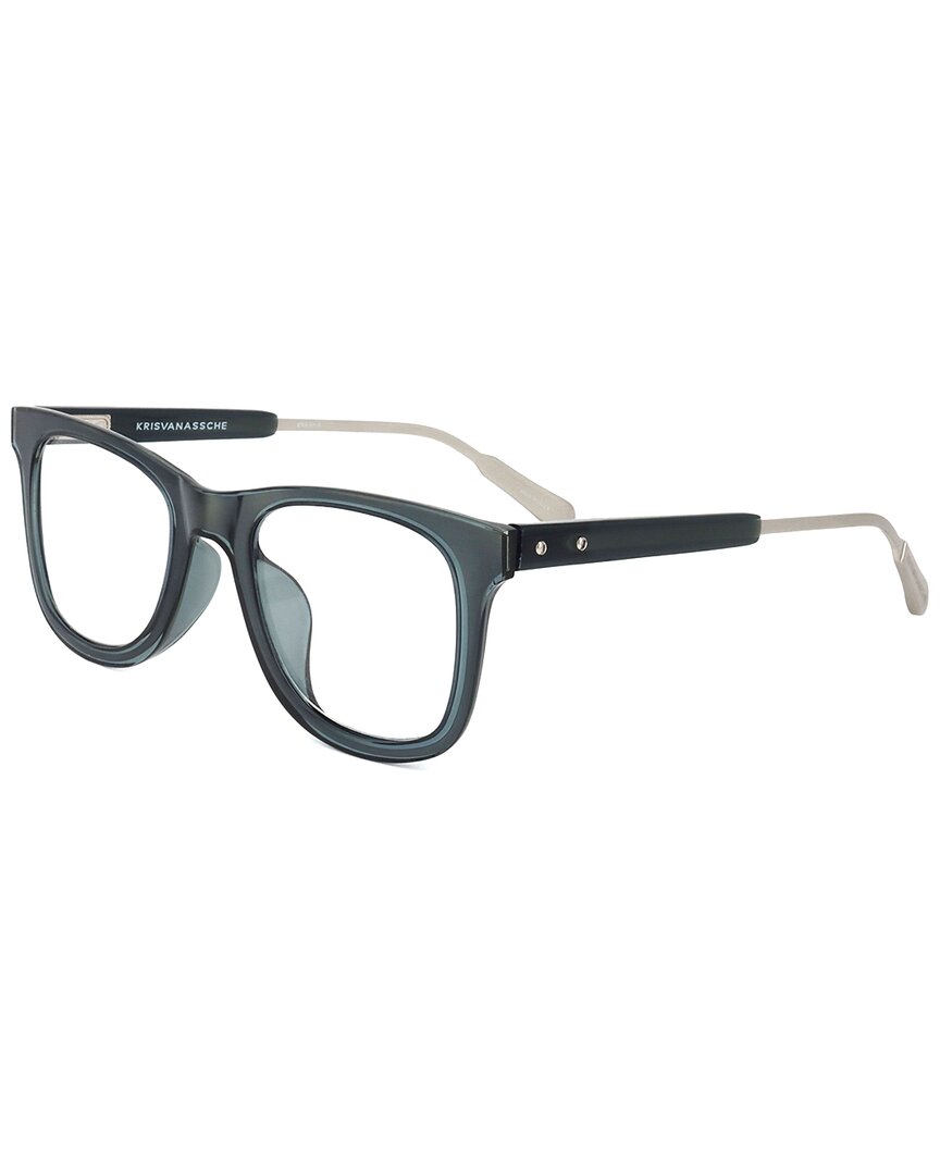 Shop Kris Van Assche By Linda Farrow Gallery Kris Van Assche By Linda Farrow Unisex Kva61 49mm Optical Frames In Grey