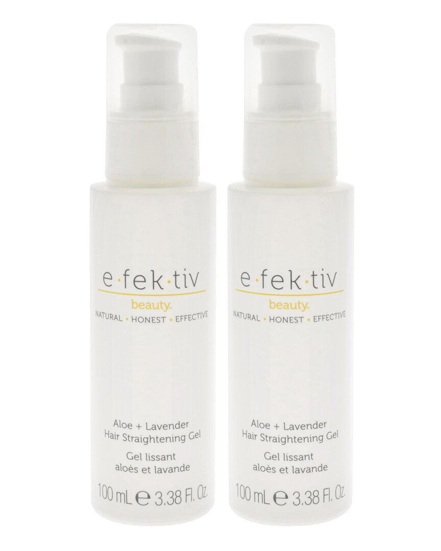 E.fek.tiv Unisex 3.38oz Aloe Plus Lavender Hair Straightening Gel - Pack Of 2