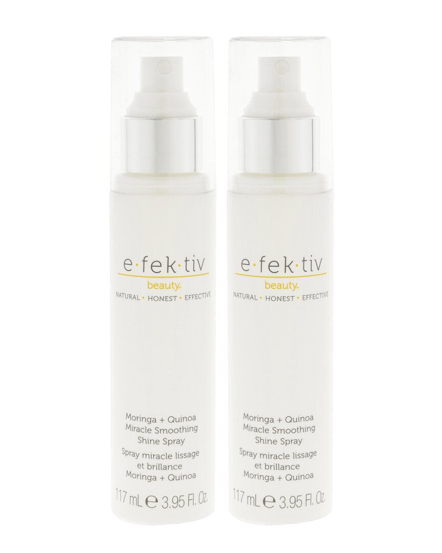 E.fek.tiv Unisex 3.95oz Moringa Plus Quinoa Miracle Smoothing Shine Spray - Pack Of 2