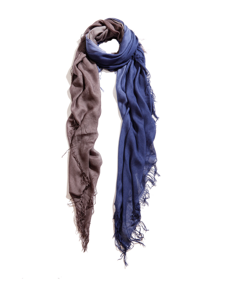 Blue Pacific Ombre Tissue Cashmere-blend Scarf
