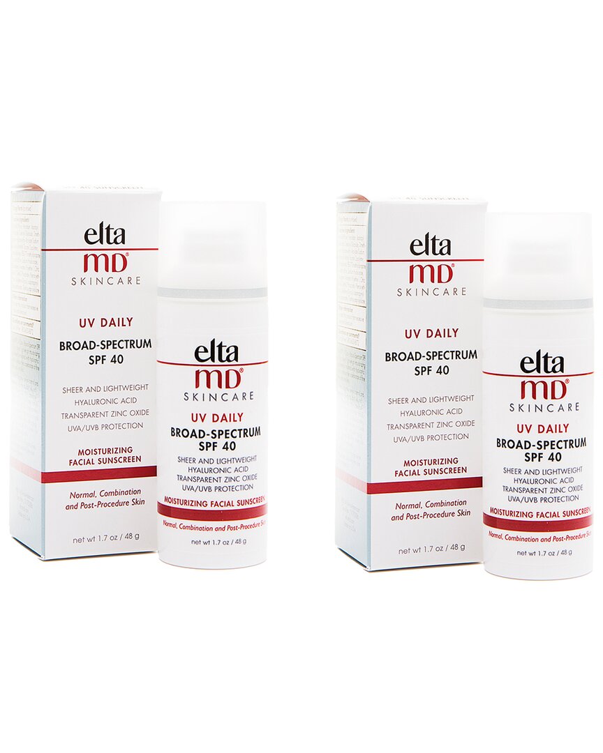 Eltamd 2 Pack Uv Daily Broad-spectrum Spf 40 1.7oz Airless Pump