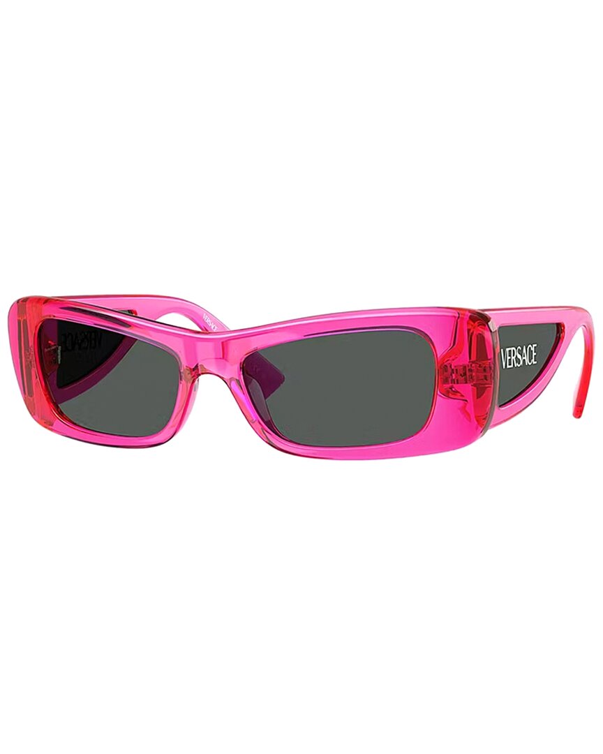 Versace Women's Fuchsia/Grey Ve4481543487 54Mm Sunglasses