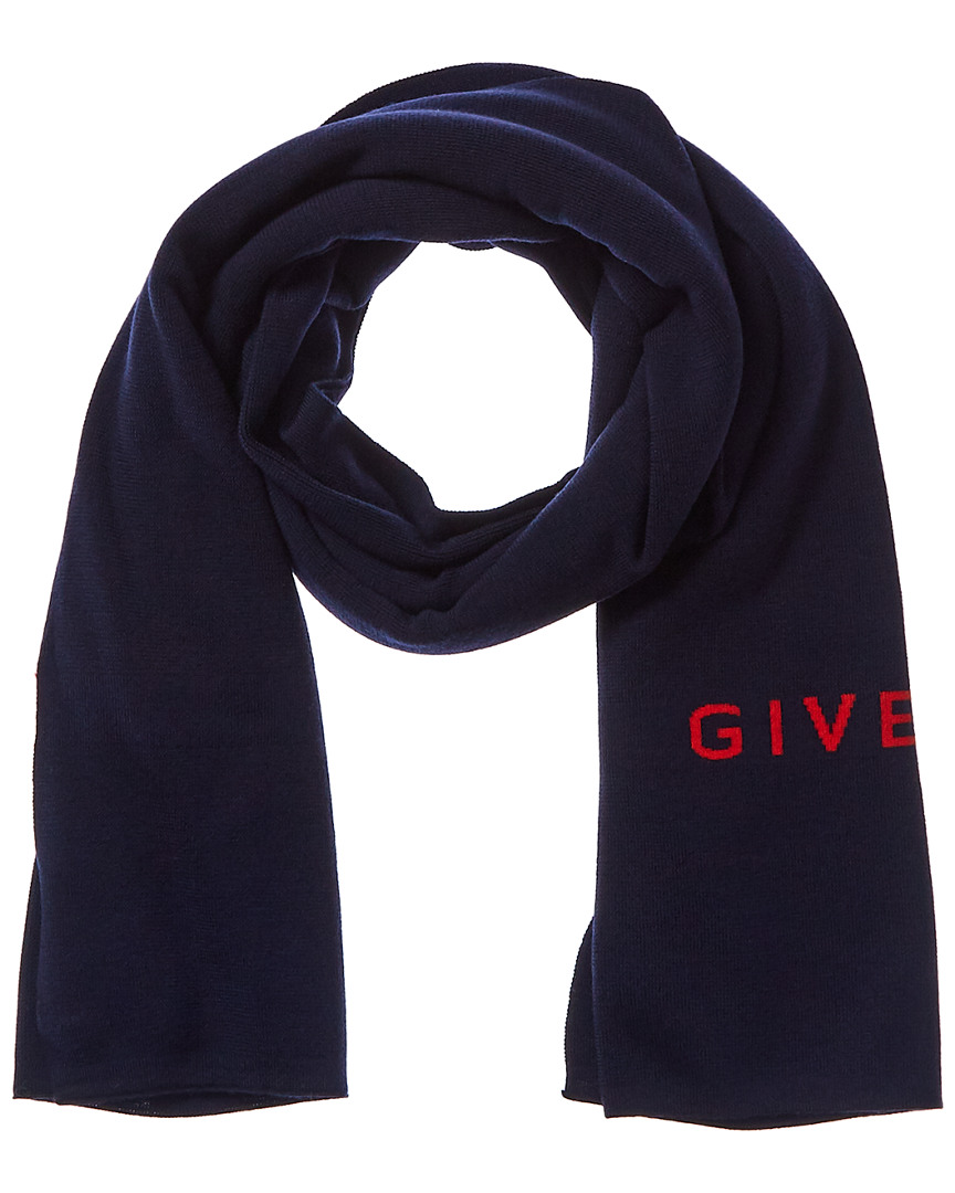 Givenchy con el logotipo de lana de bufanda para mujer azul | eBay