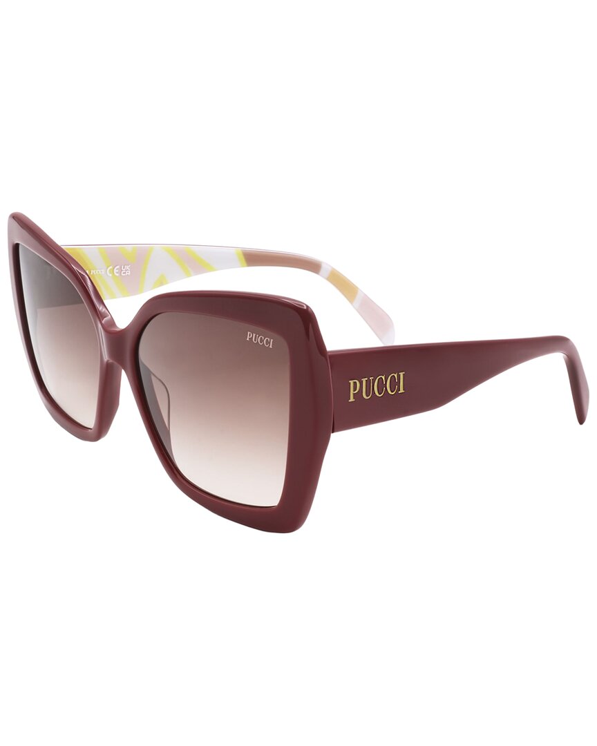 Pucci Women's 58mm Sunglasses In Burgundy