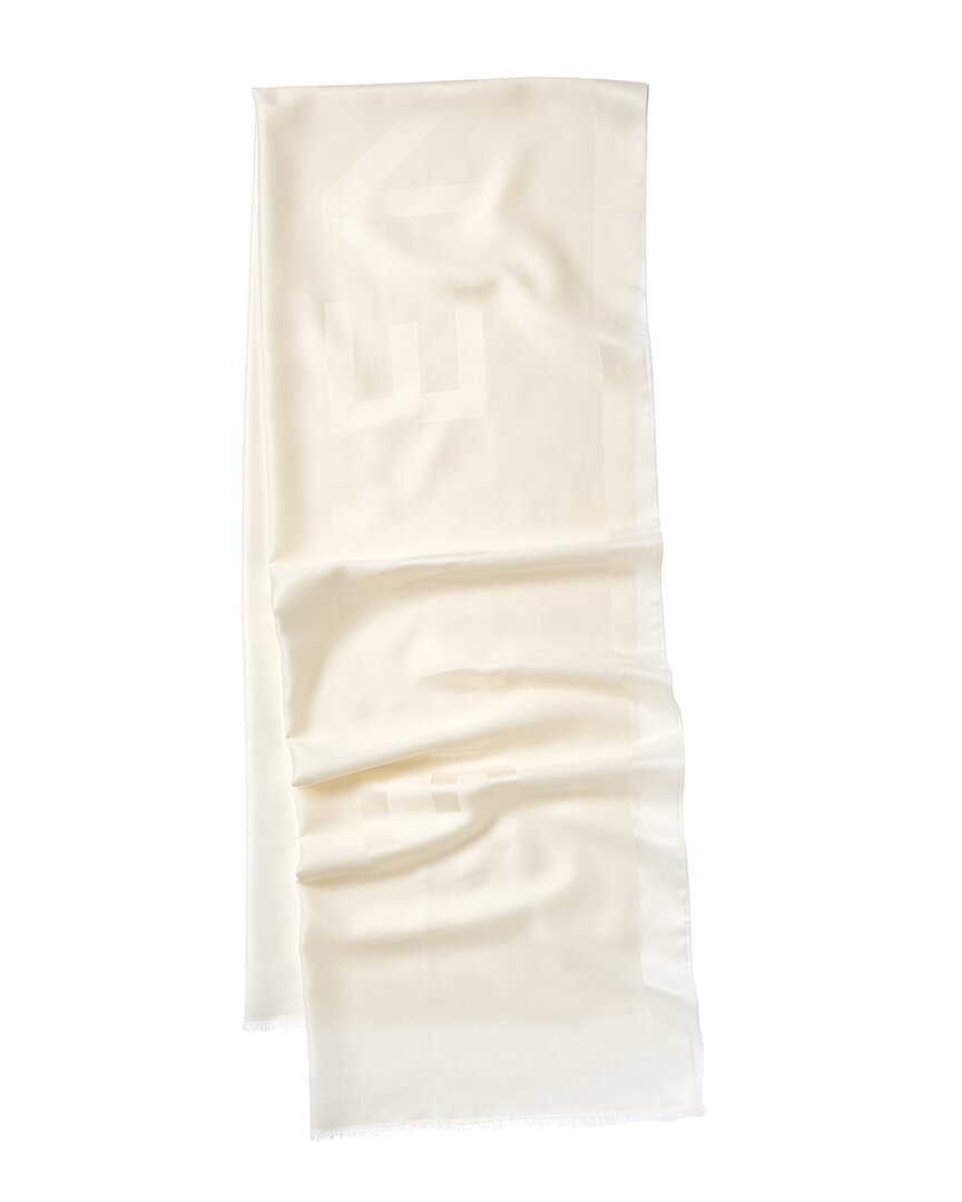 Givenchy 4g Wool Scarf In White