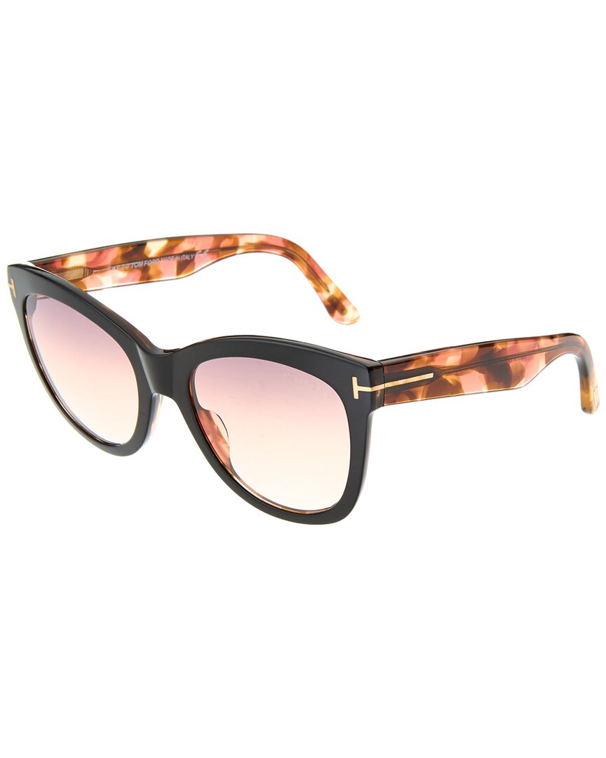 Shop Tom Ford Women's Ft0870 54mm Sunglasses In Black