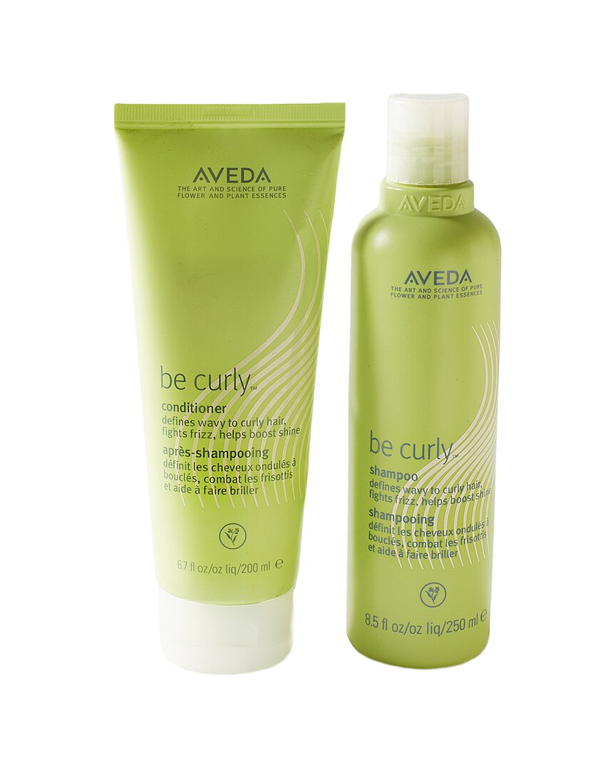 Aveda Be Curly Shampoo 8.5oz & Conditioner 6.7oz Duo In White