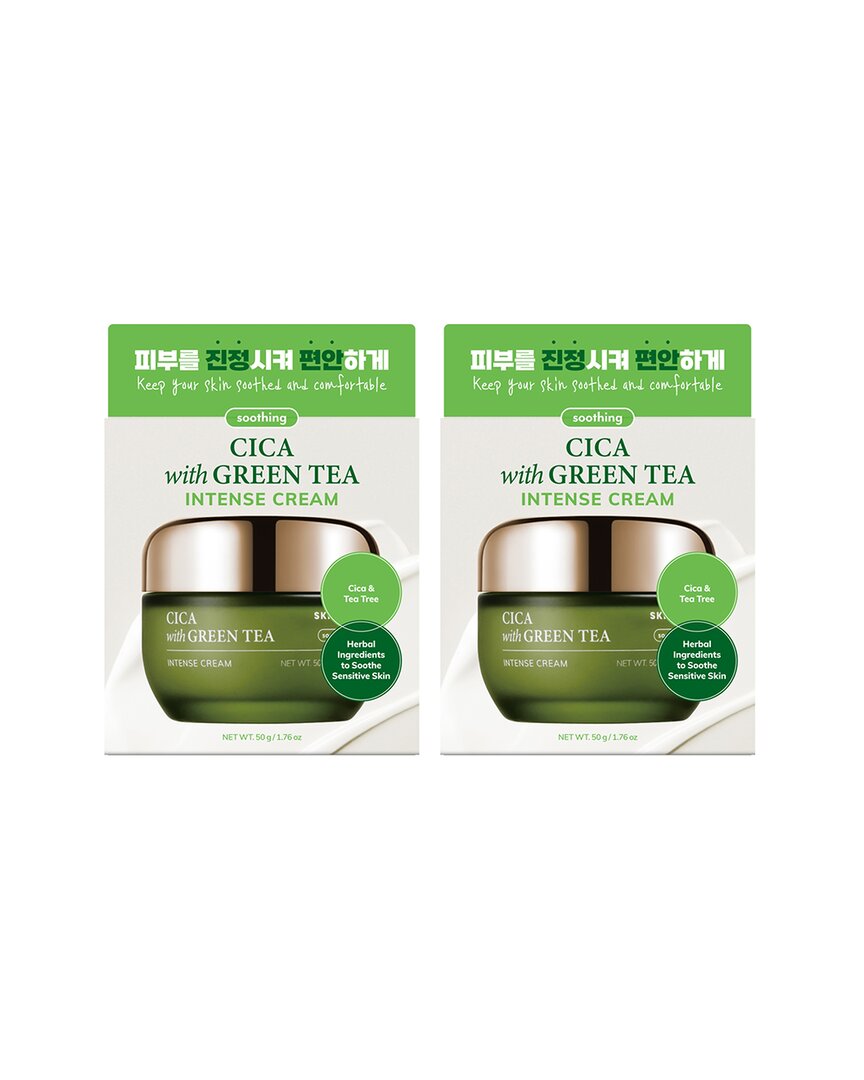 Skin657 Unisex 1.76oz Cica With Green Tea Intense Cream Pack Of 2