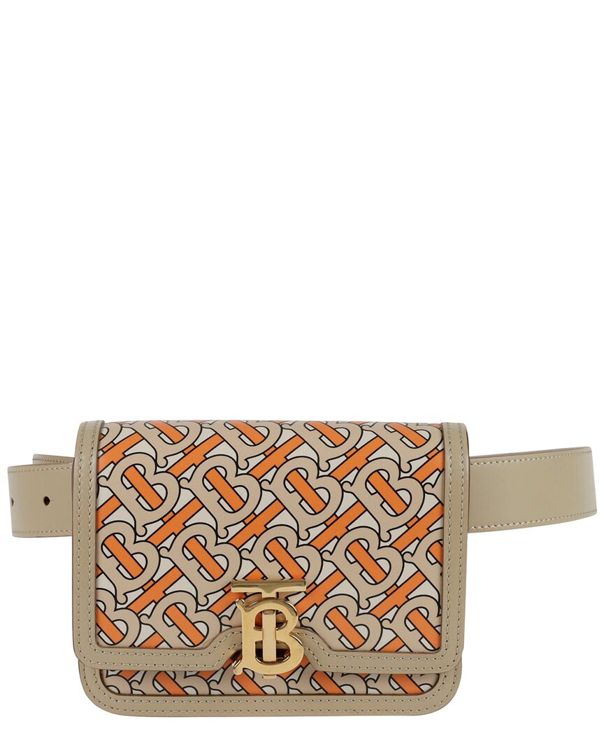 Burberry Monogram Printed Waist Bag In Brown