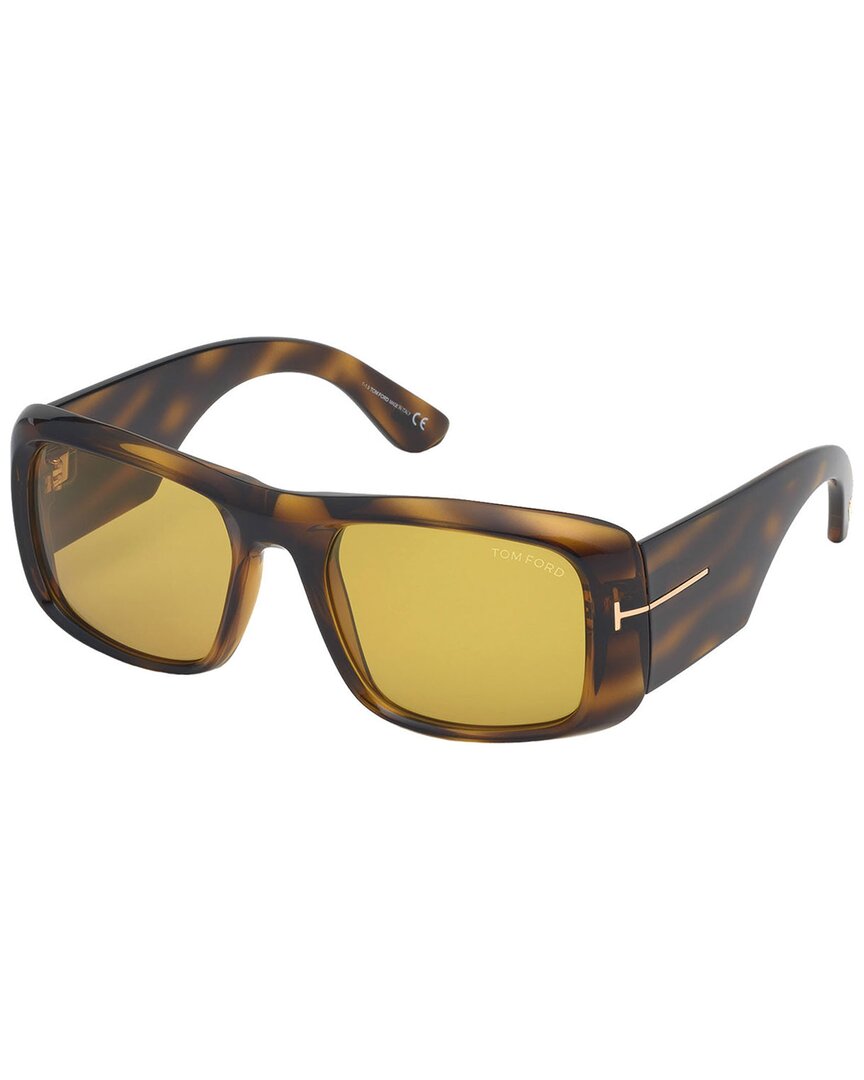 Tom Ford Men's Aristotle 56mm Sunglasses In Brown