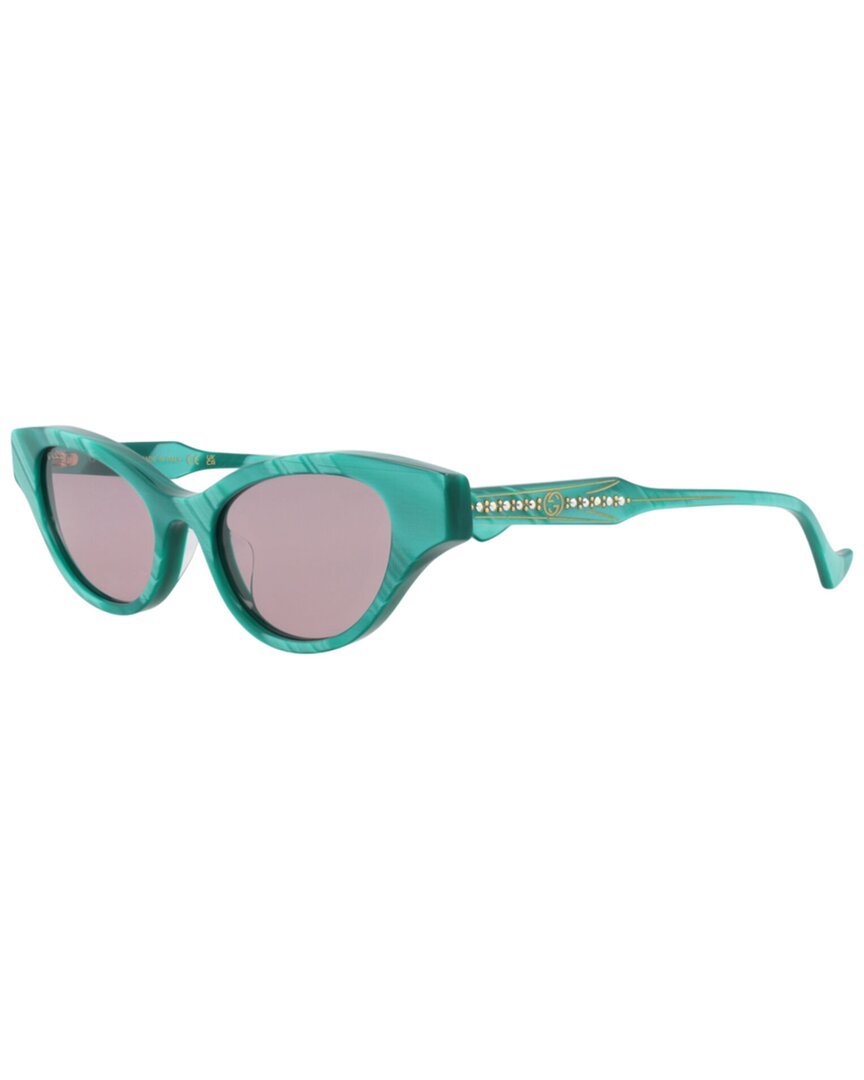 Gucci Gg1298s Green Sunglasses In Green