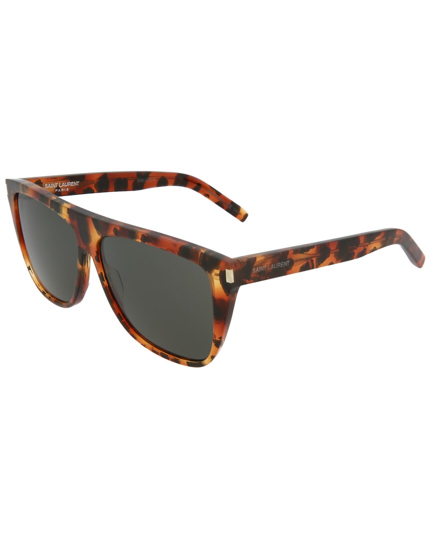 Saint Laurent Unisex Core 59mm Sunglasses In Brown