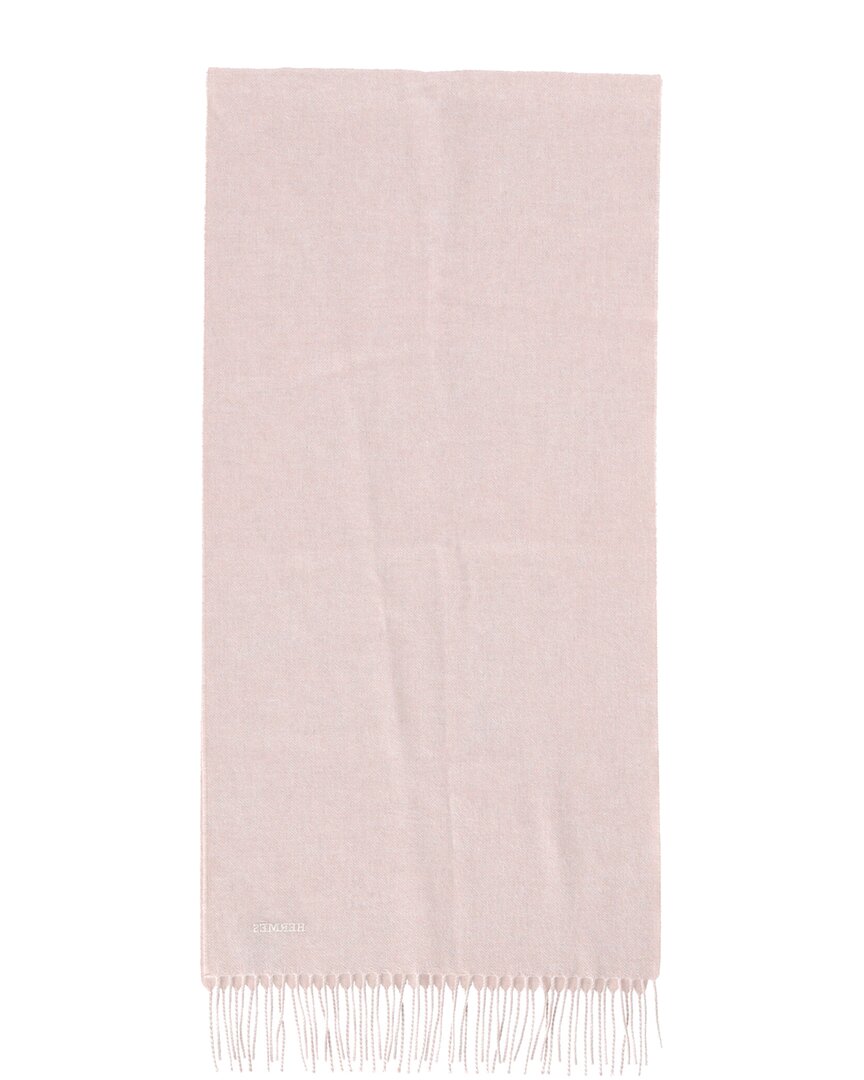 Pre-owned Hermes Hermès Unie Brodee Muffler (authentic Pre-loved)