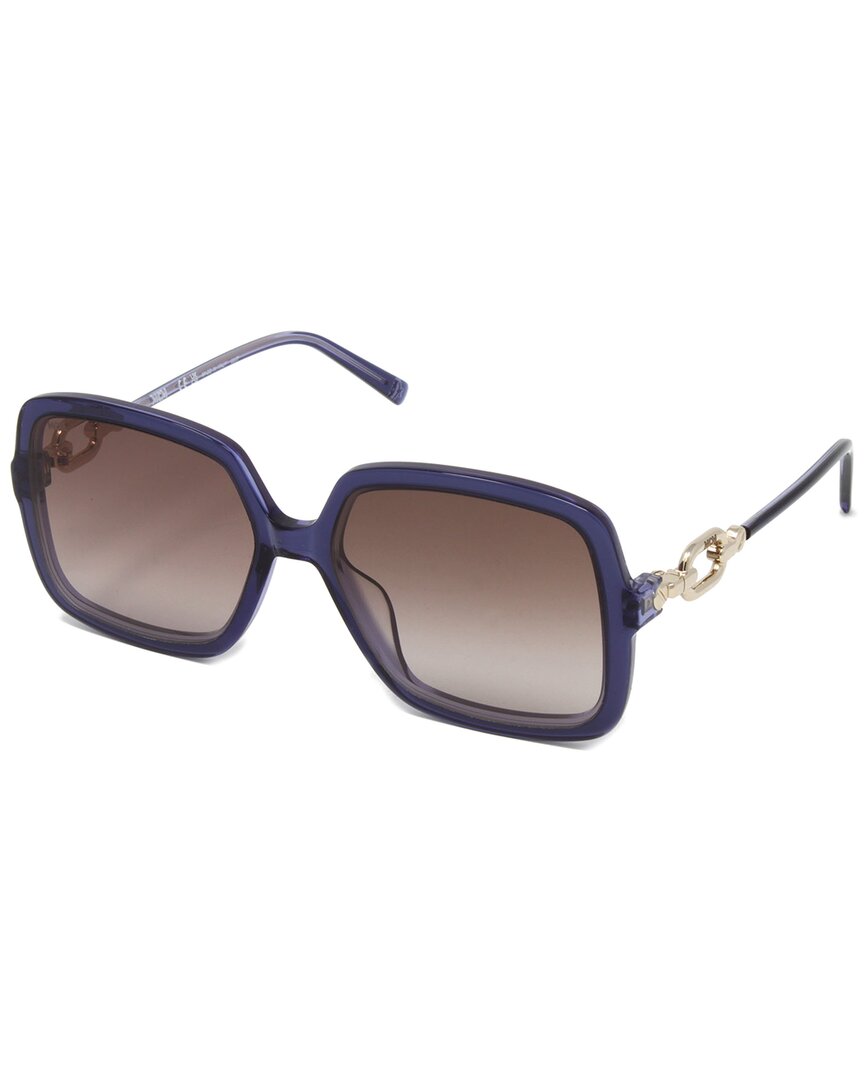 Mcm Women's 729s 56mm Sunglasses In Blue