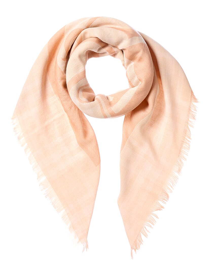 Burberry Wool-blend Scarf In Brown