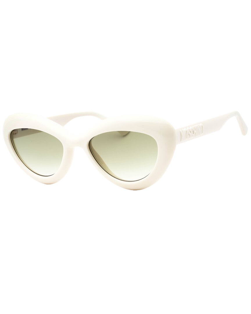 Moschino Cat Eye Bubble Frame Sunglasses In White