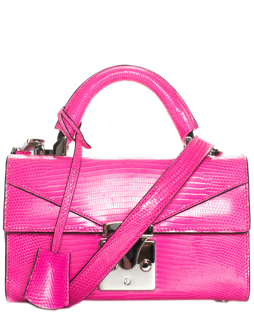 Image of Stalvey Pink Lizard Top Handle Mini Bag, Never Carried