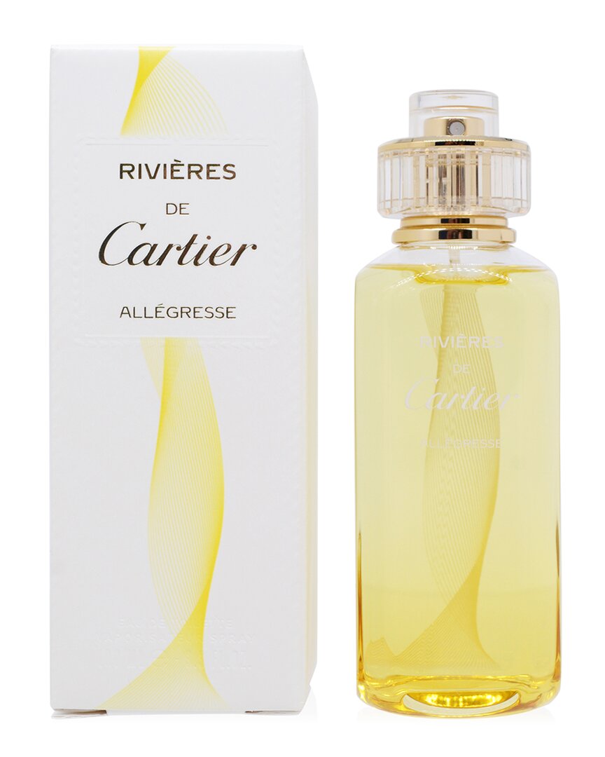 Cartier Women's 3.3oz Rivieres De  Allegresse Edt Spray In White