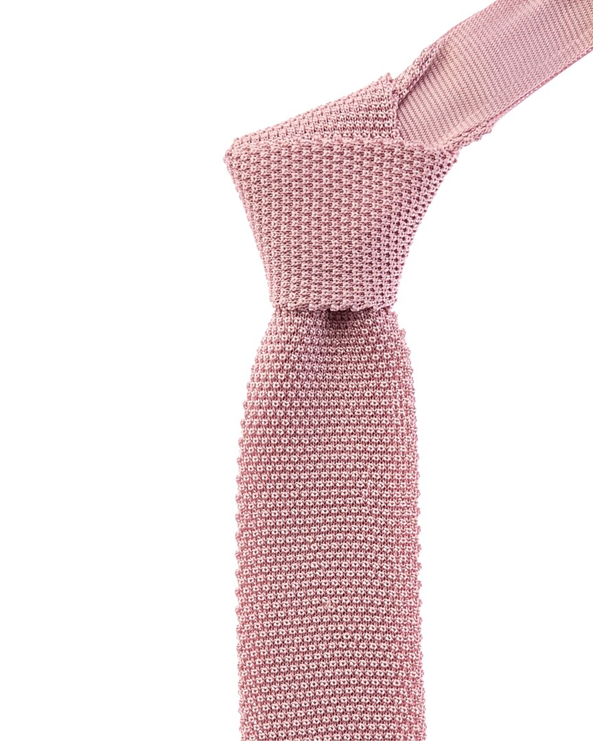 Brunello Cucinelli Woven Silk Tie In Pink
