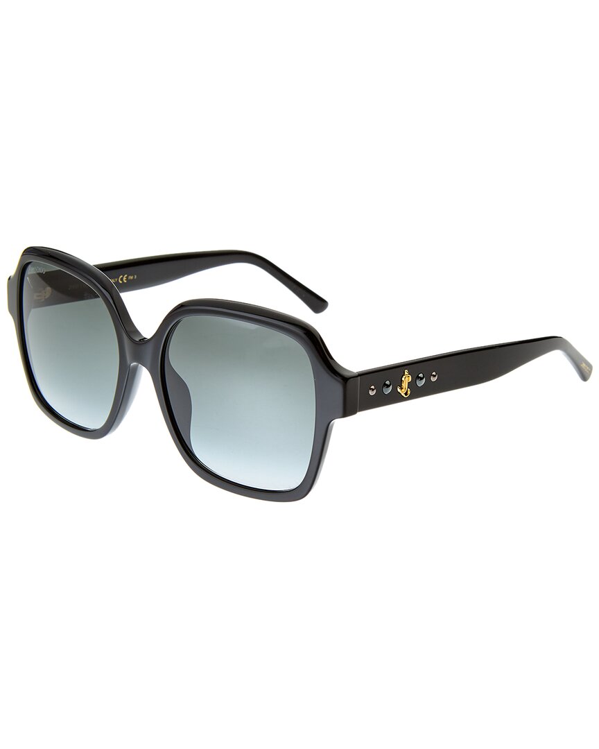 Shop Jimmy Choo Women's Rella/g/s 55mm Sunglasses In Black