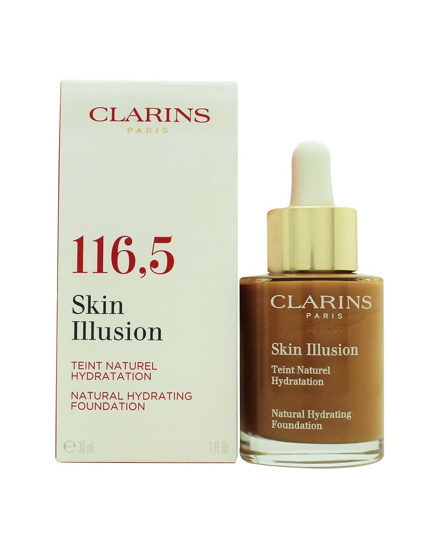 Clarins 1oz 116.5 Coffee Skin Illusion Natural Hydrating Foundation