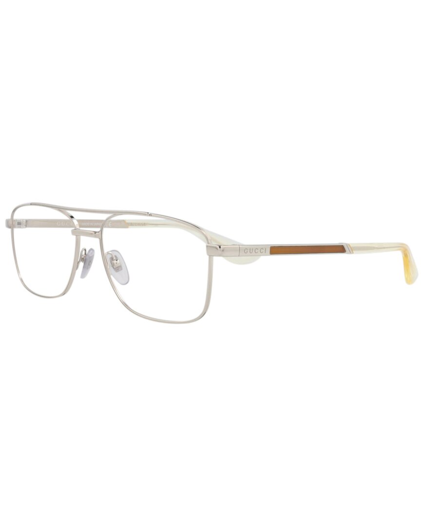 Gucci Men's 56mm Optical Frames In White
