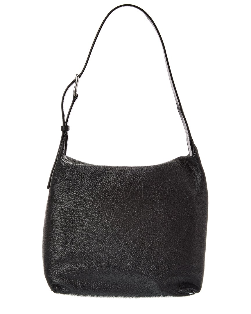 The Row Isa Leather Hobo Bag In Black