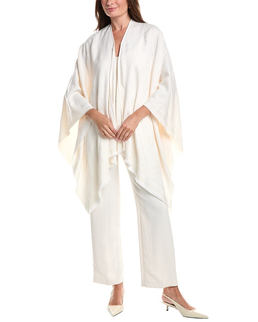 Fendi Jackets White - Female - Ponchos - White - One Size - Jackets - Image 3