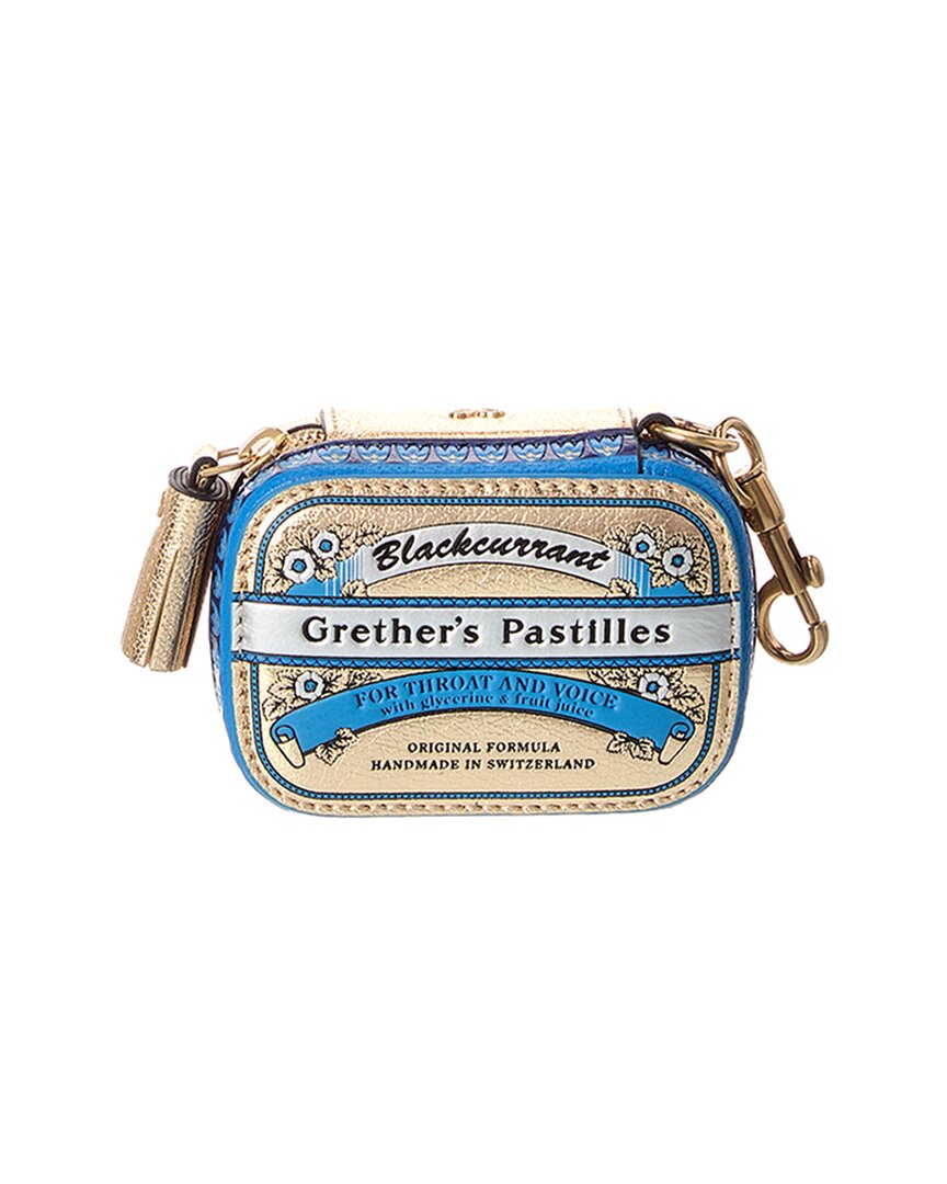 Anya Hindmarch Grether's Leather Coin Purse In Gold