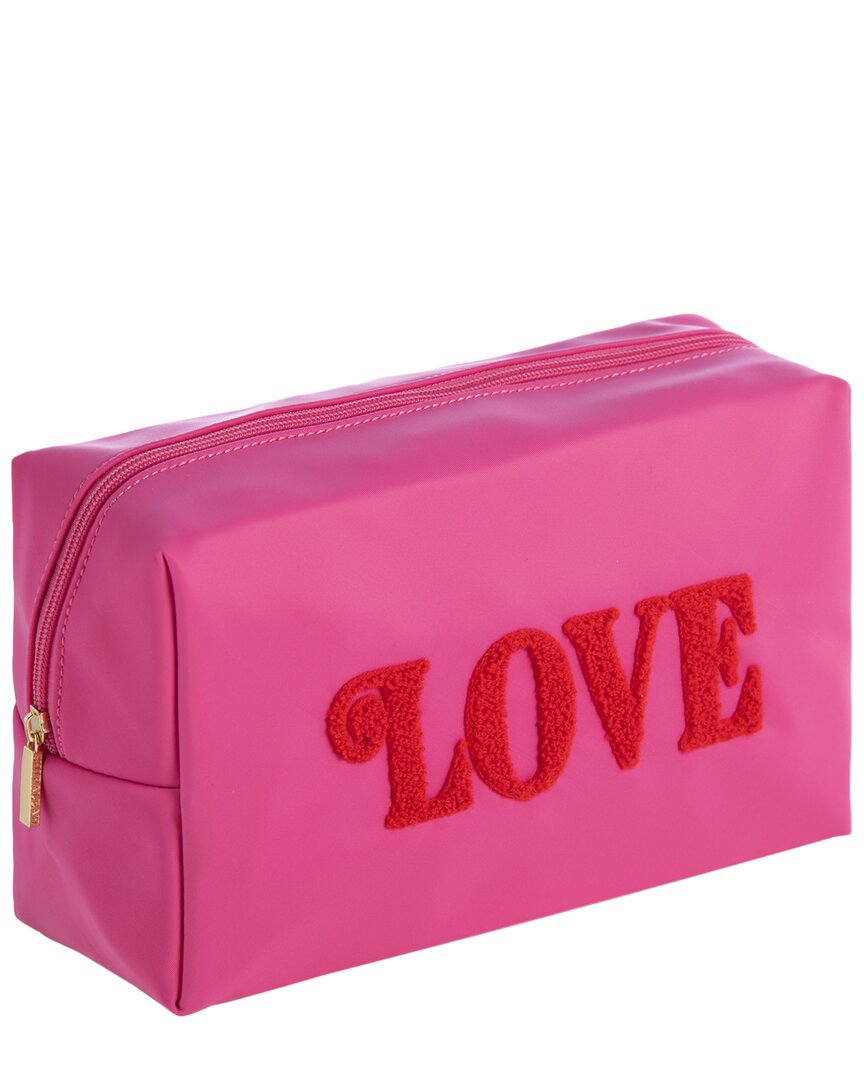 Shiraleah Cara Love Large Cosmetic Pouch In Pink