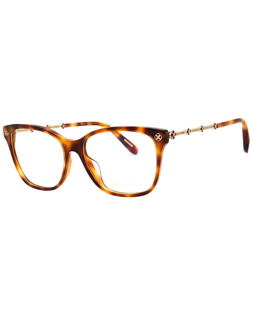 Chopard Ladies Brown Rectangular Eyeglass Frames Vch352s In Multi