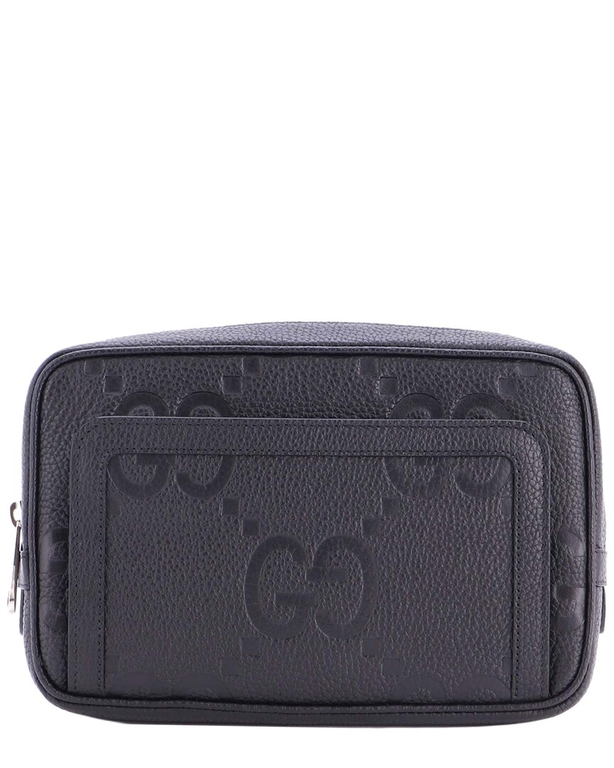 Gucci Belt Bag Jumbo Gg Embossed Small (authentic Pre-loved) In Blue