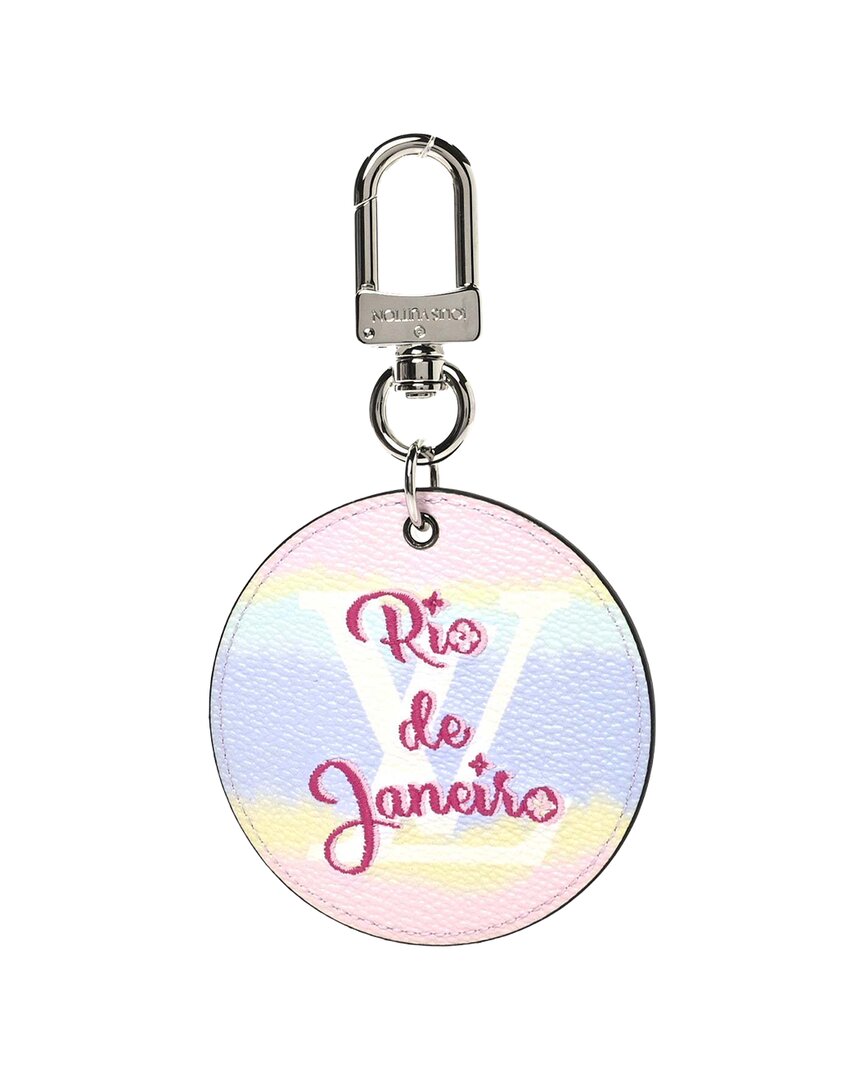 Pre-owned Louis Vuitton Monogram Escale Rio De Janeiro Bag Charm Key Holder (authentic Pre-loved)