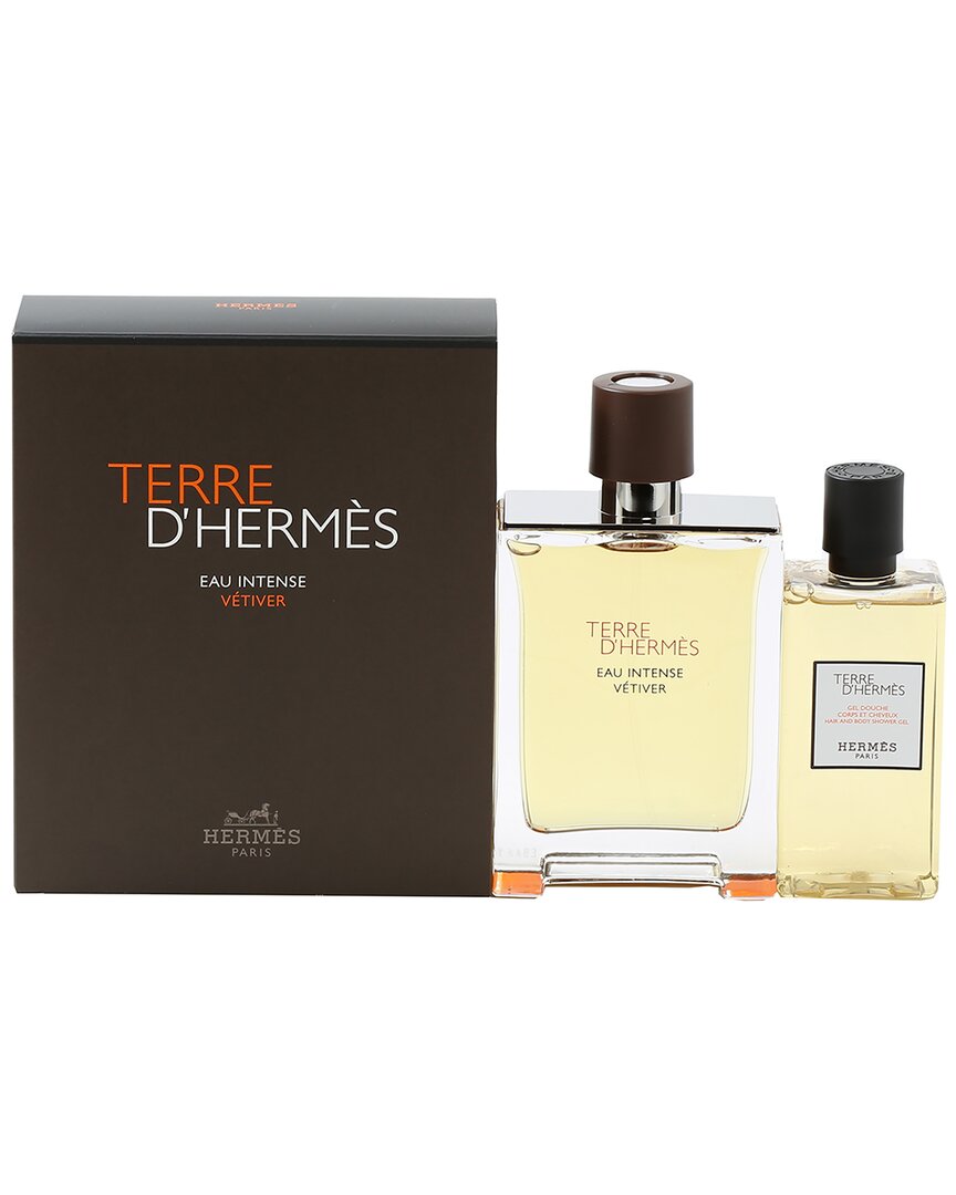 Hermes Hermès Terre D' Intense Vetiver Set In White