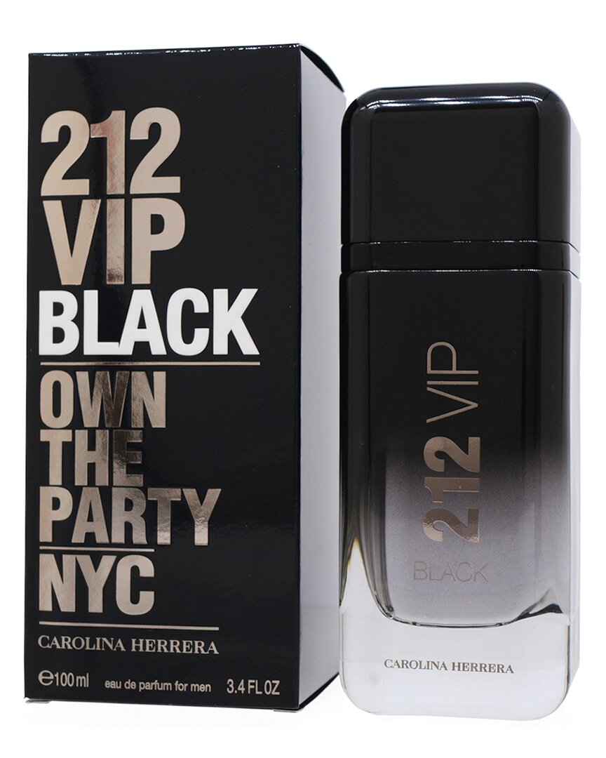 Carolina Herrera Men's 3.4oz 212 Vip Black Edp Spray In White