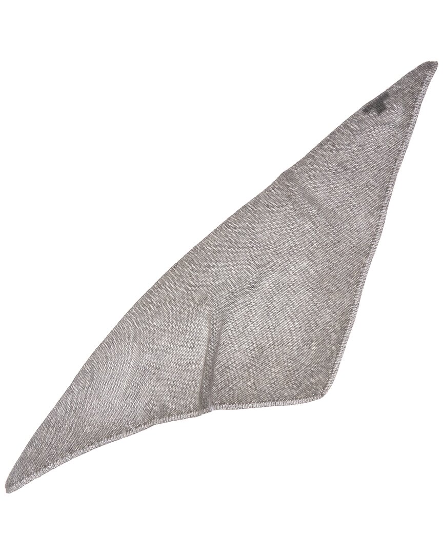 Sofia Cashmere Sofiacashmere Links Stitch Cashmere Bandana In Black