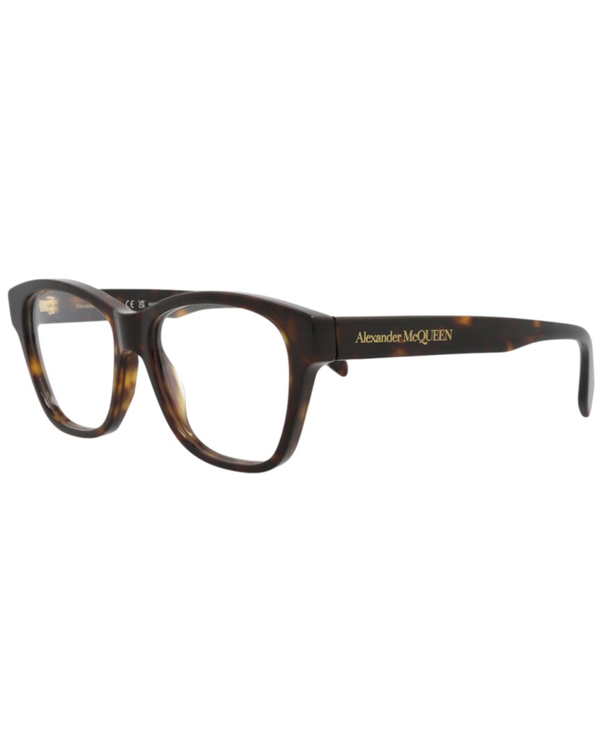 Alexander Mcqueen Women's Am0306o 52mm Optical Frames In Brown